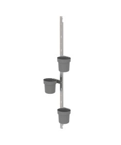 Biohort Set Vasi Florentina 3pz Grigio per Serre - Fissaggio a Parete