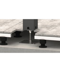 Biohort Piastra Base Regolabile Pergola Grigio Scuro 20x20 cm 7,2-23 cm