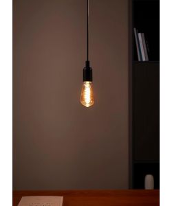 Lampadina LED Pera con filo a spirale ambra E27 4W 2200K