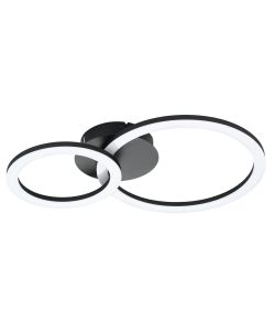 Plafoniera Led PARRAPOS-Z 15W 3000-6500K 2100Lm Nera/Bianca