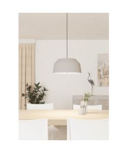 Eglo lampada a sospensione Contrisa grigio �38 cm E27 1x40W design nordico