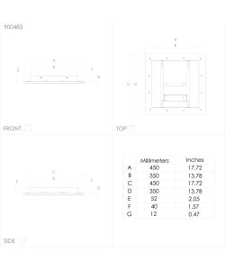 Plafoniera Led PADROGIANO-Z 2700-6500K 3600Lm Quadrata Bianca