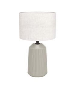 Eglo Lampada da tavolo Capalbio ceramica color sabbia 41 cm E27 40W