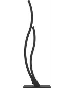 Eglo Lampada da tavolo LED 12W nera H 45,5 cm design moderno curvo