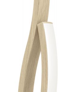 Eglo Lampada da Tavolo LED 12W Curva Marrone Effetto Legno 45,5 cm