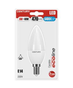 Lampada Classica Led Ecoline Candela 6W