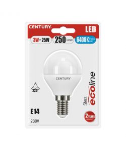 Lampada Classica Led Ecoline Sfera - 3W