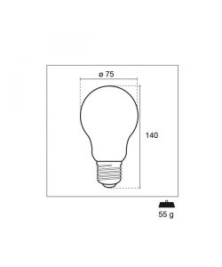 Century Lampadina LED Incanto Saten Goccia E27 16W 3000K 2300Lm