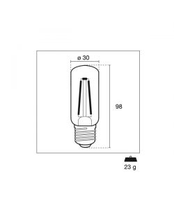 Century Lampadina LED Incanto Tubolare Clear 9W E27 4000K 1200lm