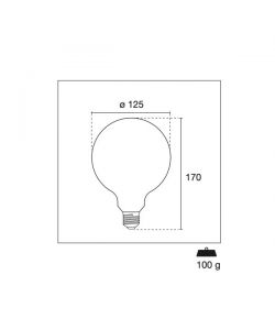 Century Lampadina LED Incanto Saten Globo E27 11W 4000K 1521lm 125mm