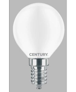 CENTURY ITALIA Lampadina LED Incanto Sfera Saten E14 6W 3000K 806Lm
