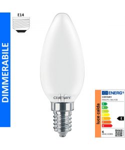 Century Italia Lampadina LED E14 6W 3000K Saten Dimmerabile 806Lm