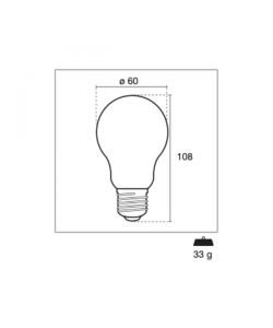 CENTURY ITALIA Lampadina LED Goccia Dimmerabile E27 11W 3000K 1450lm