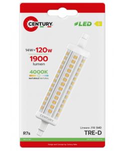 Century Italia Lampada LED R7s 14W 1900lm Luce Naturale 4000K 118mm