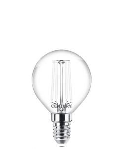 CENTURY ITALIA Lampadina LED E14 sfera trasparente 4,5W 470lm 2700K