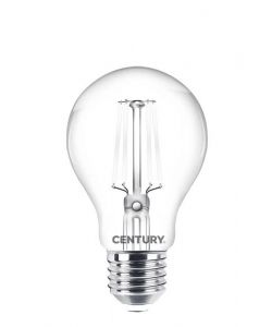 Lampadina LED Filamento Goccia A60 9W E27 2700K 1055lm Vetro Chiaro