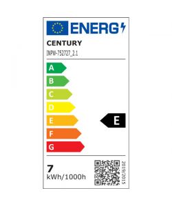 Century Lampadina LED Incanto White E27 7,5W 2700K 806lm Total White