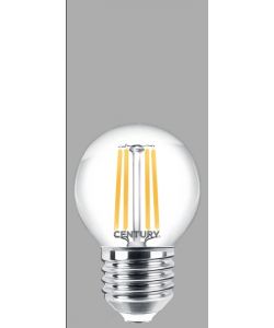 Century Italia Lampadina LED Sfera E27 6,5W Luce Calda 2700K 1055lm
