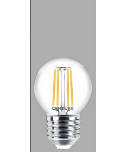 Century Italia Lampadina LED Incanto Sfera Chiara 6,5W E27 4000K