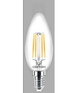 Century Italia Lampadina LED Incanto Candela Chiara E14 6,5W 2700K
