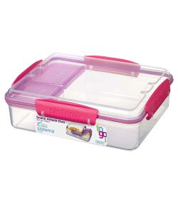 Sistema To Go Porta Pranzo 3 Scomparti 975ml Trasparente/Blu