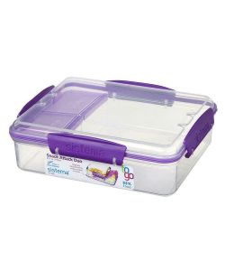 Sistema To Go Porta Pranzo 3 Scomparti 975ml Trasparente/Blu