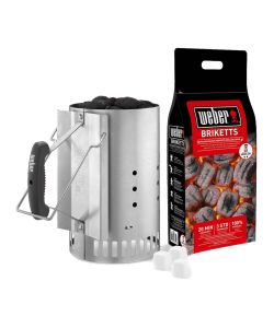 WEBER Kit Ciminiera - Bricchetti - Accendifuoco