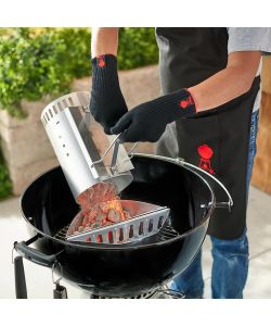 WEBER Kit Ciminiera Accensione Barbecue con Bricchetti e Accendifuoco - 2kg