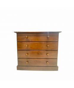 Domo Mea Cassettiera Classic 4 Cassetti in Legno Massello 78x86x43 cm