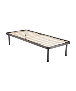 Rete letto ortopedica Marte - Doghe in legno di faggio, Antracite 80x190 cm