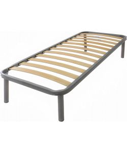 Rete letto ortopedica Marte - Doghe in legno di faggio, Antracite 80x190 cm