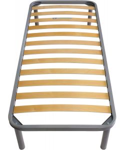 Rete letto ortopedica Marte - Doghe in legno di faggio, Antracite 80x190 cm
