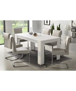 Ulrich Tavolo Allungabile Bianco 140/200 cm - Misure 140/200x88x75 h cm