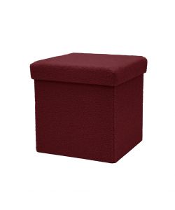 Pouf pieghevole Teddy Bordeaux