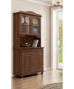 Domo Mea Credenza Imbuya in Pino Massiccio - 4 Ante e 2 Cassetti