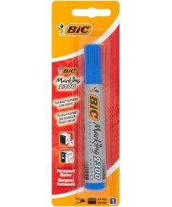 Pennarello blu indelebile Bic
