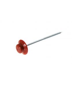 Onduline Chiodi di Fissaggio per legno a testa plastica - Rosso - 60 mm - 50pz