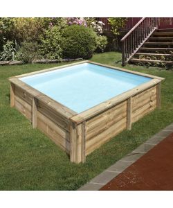 Piscina City Quadrata Legno 225 x 225 x 68 h cm