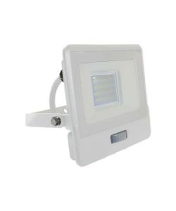Faro LED Chip Samsung 20W con Sensore PIR Cavo 1m Colore Bianco 4000K IP65