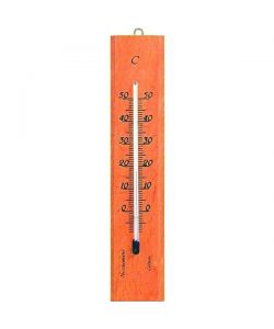 Termometro Legno Rett. Naturale      101401 Moller