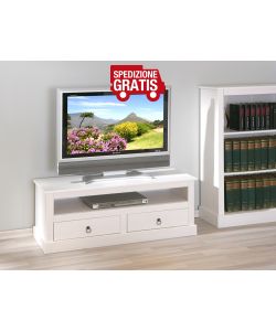 Porta Tv Provence 118 x 39 x 45 Bianco