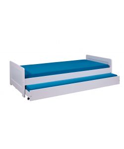 Inter Link Letto Singolo Surf in Pino Massello Bianco - 90x190 cm