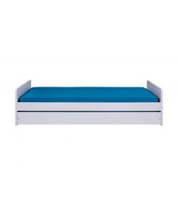 Inter Link Letto Singolo Surf in Pino Massello Bianco - 90x190 cm