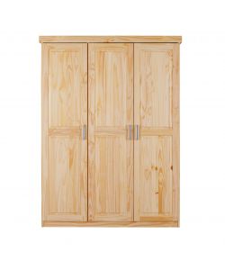 Armadio in Pino Massello Naturale 140x55x190 - Pratico e Spazioso