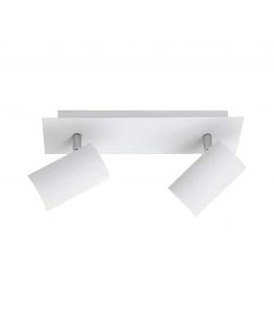 Faretto da parete Marley 2x GU10 25W 12x12x15h cm Bianco