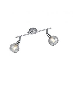 Faretto Brest 2x E14 15W 40 x 20 x 9 cm Cromo