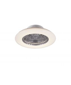 Trio Lighting Plafoniera Ventilatore LED Titanio 50cm - Luce Regolabile STRALSUND R62522187
