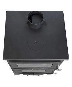 Divina Fire Stufa a Legna con Forno - Nera - 14,8 Kw