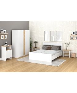 Kitwood Home Design Giroletto Matrimoniale Bianco per Letto King Size - 160x207 cm