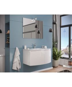 Composizione Bagno sospesa Giulia 80cm Bianco Lucido